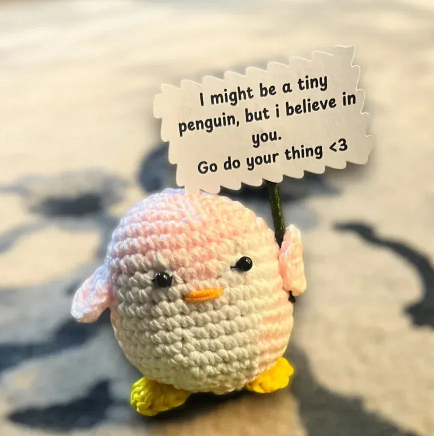 Crochet Positive Penguin