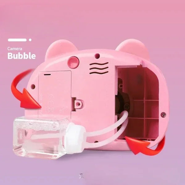 Camera shape soap bubble making machine for kids