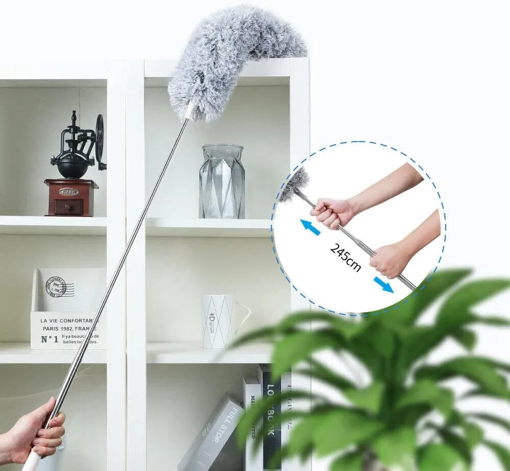 Extendable Feather Duster Microfiber Long Mop
