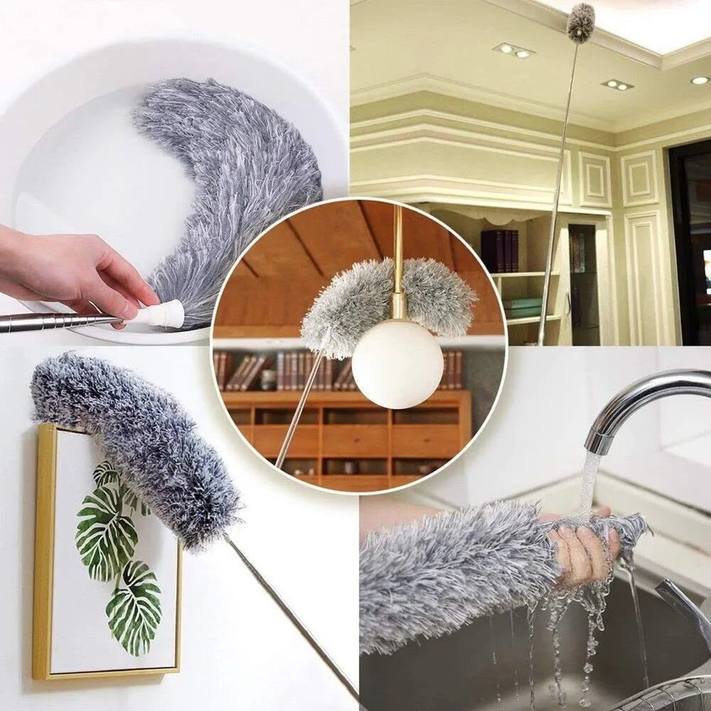 Extendable Feather Duster Microfiber Long Mop