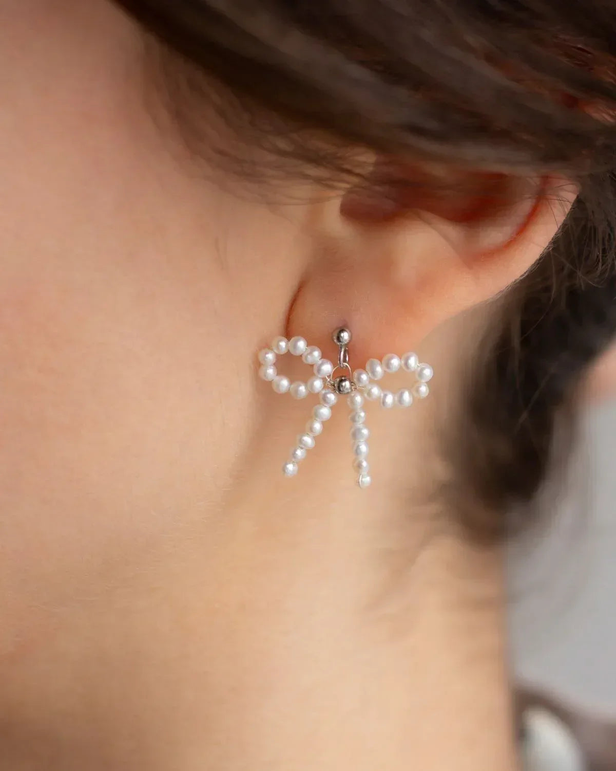 Bow Pearl Earrings – Cute, Elegant & Trendy Jewelry