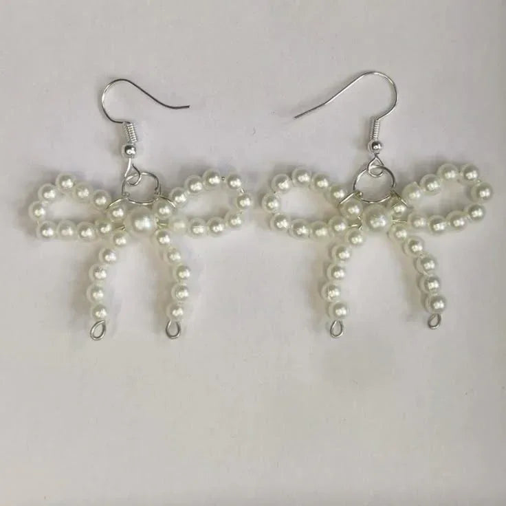 Bow Pearl Earrings – Cute, Elegant & Trendy Jewelry