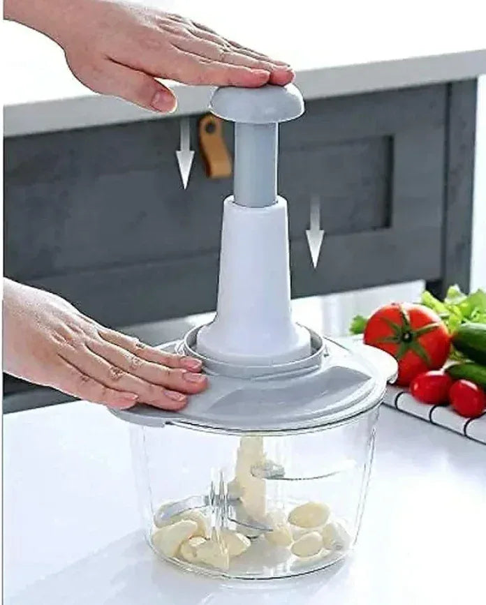Hand Press Food Vegetable Chopper 1.5L