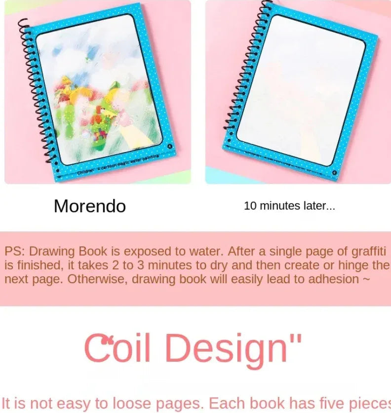 Magic Water Drawing Coloring Book