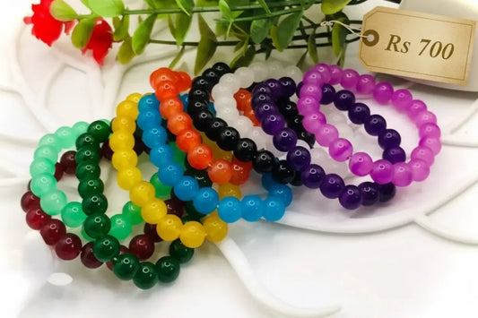 Multicolor Beads Bracelet Set – Pack of 10