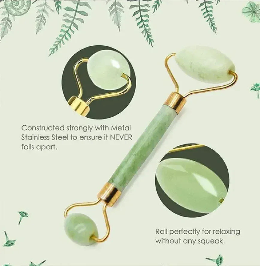 Face Roller Massager and Gua Sha Massage Tool Set