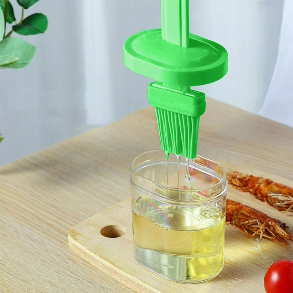 2 In 1 Oil Container With Brush