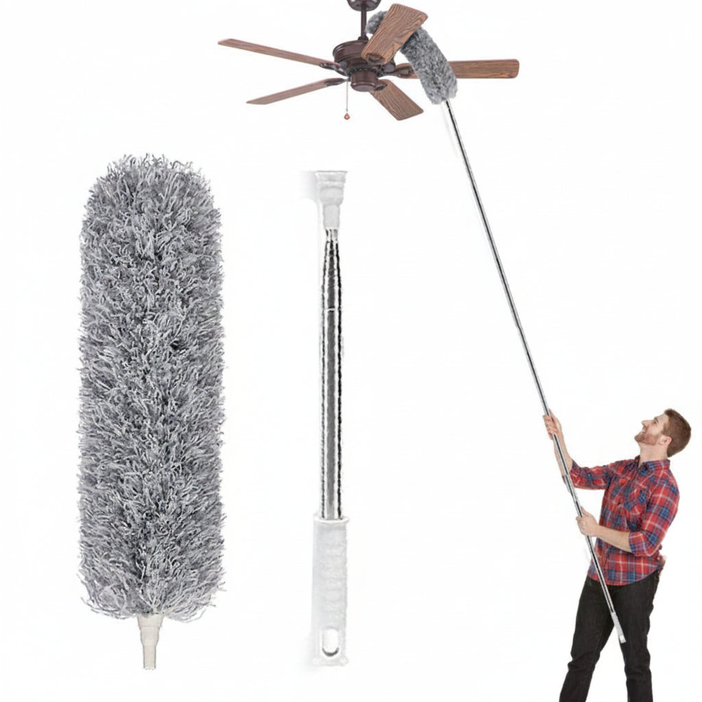 Extendable Feather Duster Microfiber Long Mop