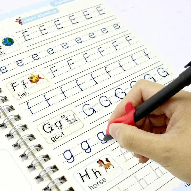 Sank Magic Practice Copybook Pen Preschools Kids 4-Pcs