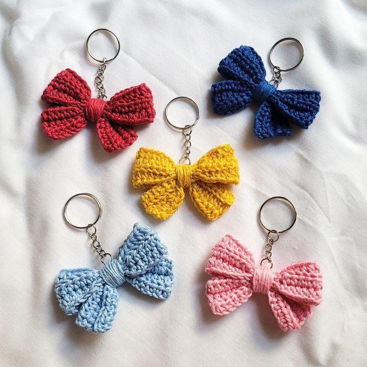 Handmade Crochet Strawberry Keychain – Cute & Colorful Key Holder and Bag Charm