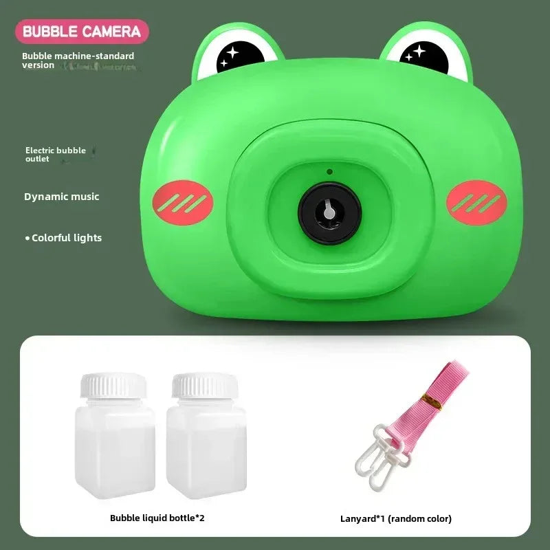 Camera shape soap bubble making machine for kids