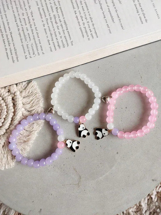 Pack of 3 - Trio Beads Bracelet with Panda Charm