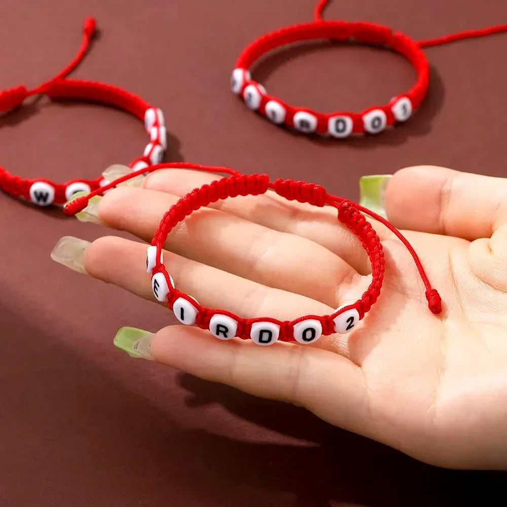 Weirdo BFF Friendship Bracelets for 3 Handmade Matching String Bracelets for Best Friends Couples Women Men