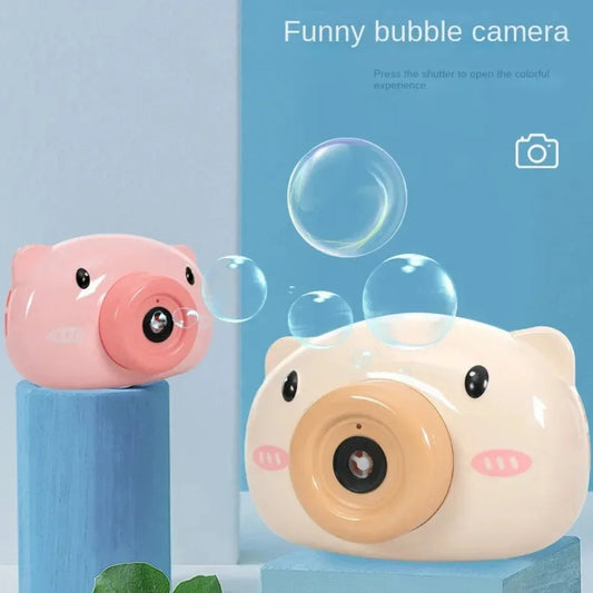 Camera shape soap bubble making machine for kids