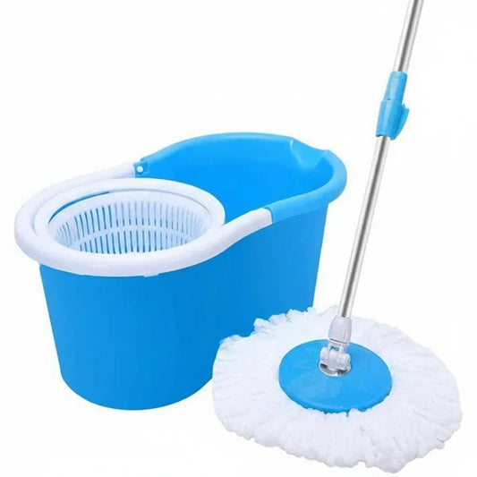 Plastic Spin Microfiber Mop with 2 Refills