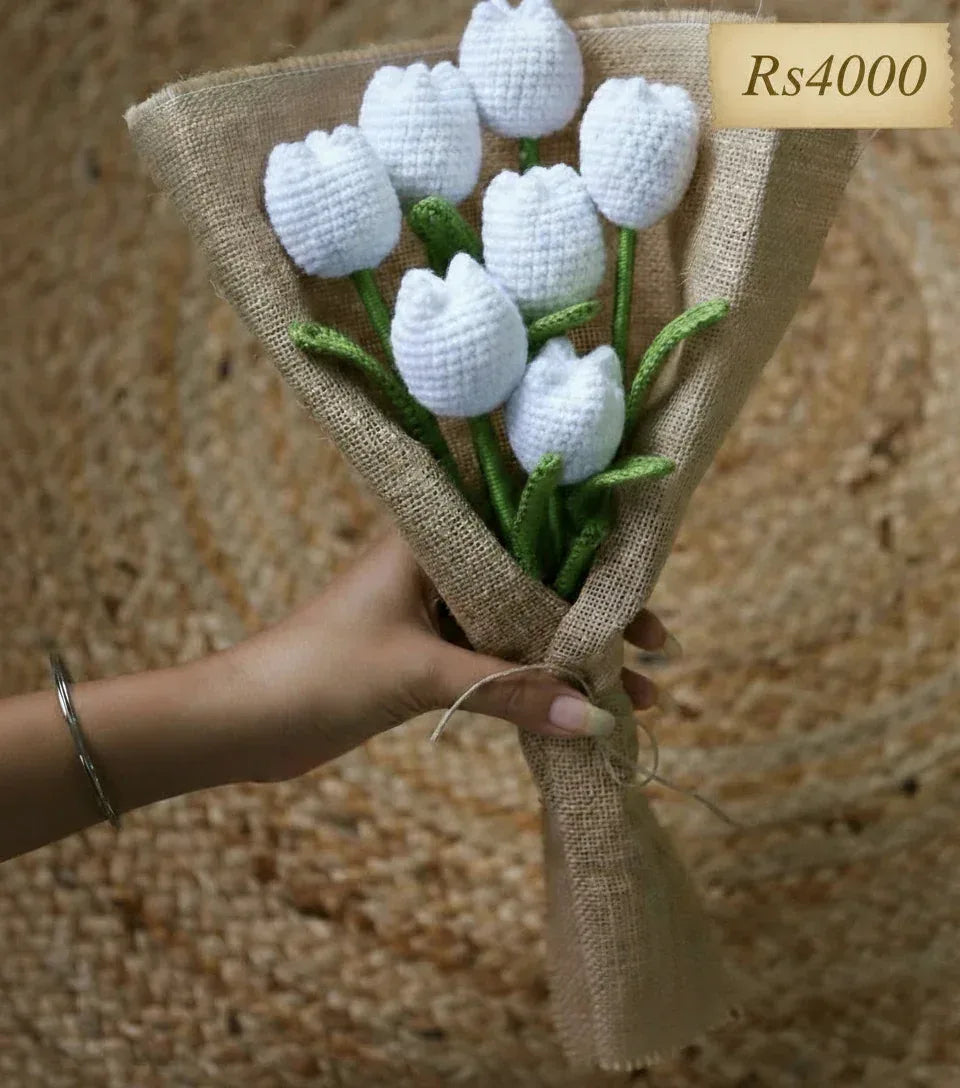 Handcrafted Crochet Tulip Bouquet