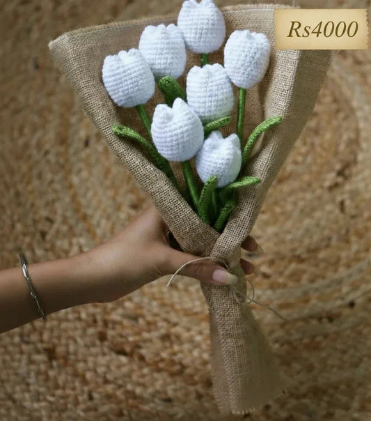 Handcrafted Crochet Tulip Bouquet