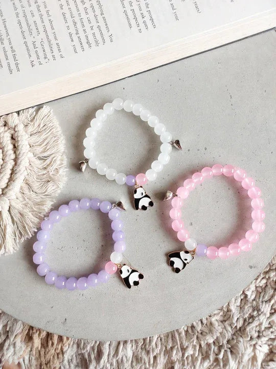Pack of 3 - Trio Beads Bracelet with Panda Charm